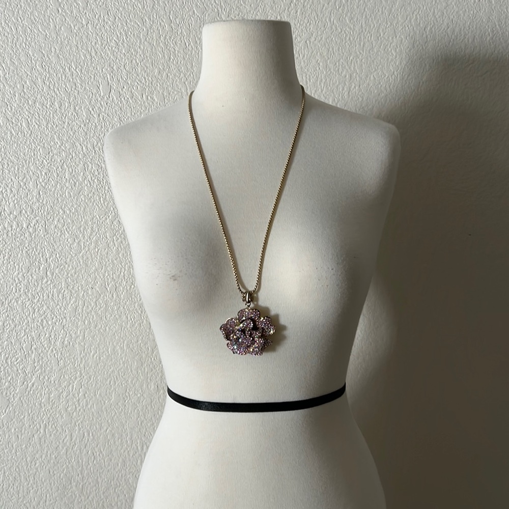 Cara NY Diamond Floral Pendant